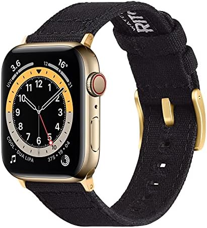 רצועות צפייה של קנבס Ritche תואמות להקת Apple Watch 44 ממ 42 ממ 40 ממ 38 ממ, רצועת שעון החלפת בד לסדרת Apple Watch 6/5/4/3/2/1/se