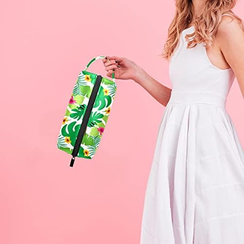תבנית קיץ טרופית טוקאנים תיק איפור שקית תיק קוסמטי מרווח תיק ארנק עם רוכסן לנשים ובנות