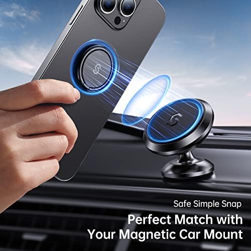 מחזיק טבעת טלפון סינקווייר סיבוב 360 מעלות ומחזיק טלפון מגנטי לרכב לרכב לרכב עבור פתח אוורור