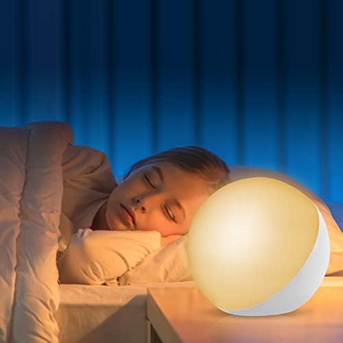 מנורת לילה, חיישן מגע מנורות ליד המיטה, ניתן לעמעום אור לבן חם ושינוי צבע לחדרי שינה, חדר ילדים לתינוק, אריזת מתנה