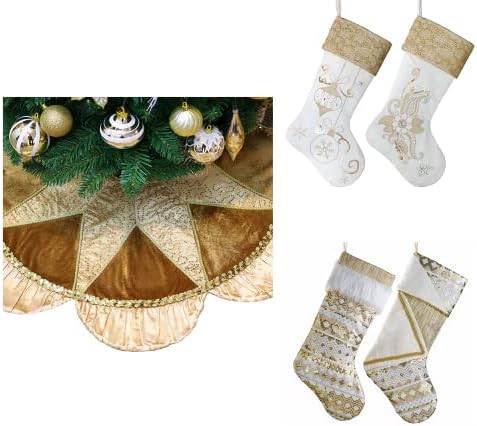 וולרי מדלין קישוט לחג המולד גרבי חבילה*1 + חצאיות עץ*2