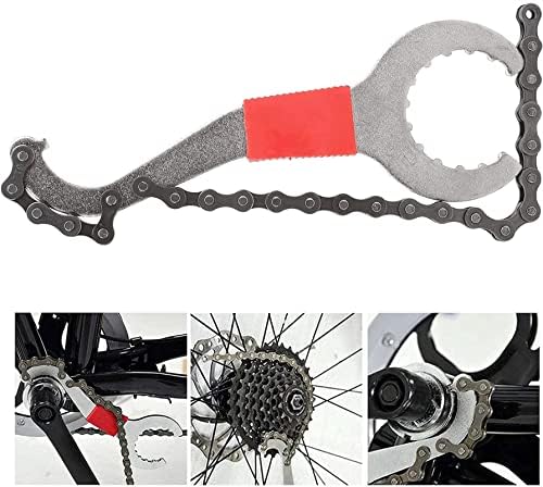 כלי לתיקון אופניים AOOF, ערכת כלי תיקון אופניים ברגים + כלי מושך + כלי תחתון + 153 סט מפסק שרשרת